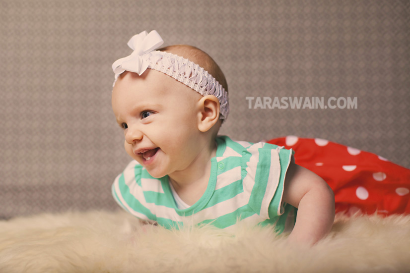 Krislyn at 6 months Tara Swain Photography, LLC